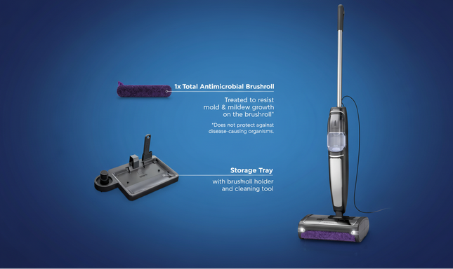 Steam Pickup 3-In-1 Steam Mop SD201 9.3" Cleaning Path Black: Electric, Bagless, 1230W
