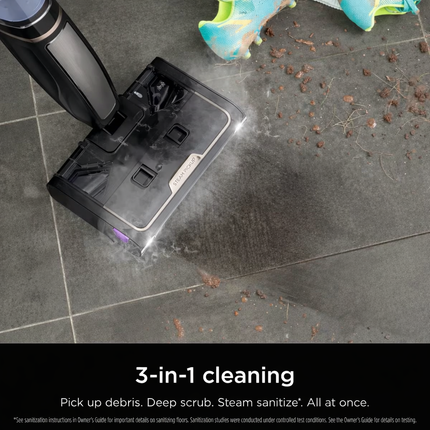 Steam Pickup 3-In-1 Steam Mop SD201 9.3" Cleaning Path Black: Electric, Bagless, 1230W