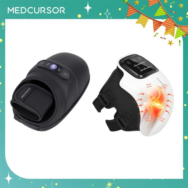 Medcursor Hand Massager & Knee Massager, Holiday Gift Combined Massagers