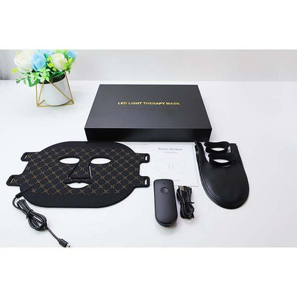 Tranquilglow Portable and Rechargeable LED Therapy / Skin Care FDA Cleared LED Face Mask with 7 Different Modes Lights, Boost Collagen Production for Younger-Looking Skin, Reducing Wrinkles and Improving Plumpness, Increase Skin Elasticity and Gloss.