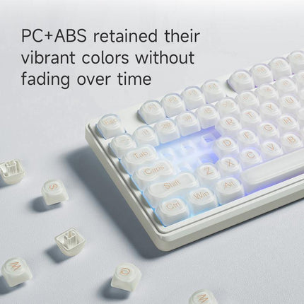 FURYCUBE IP98 Foundation Keyboard 98Keys Wired with Number Pad Silent Media Knob Custom Mechanical Feel RGB Backlit Ergonomic for PC MAC PS4 Xbox ONE