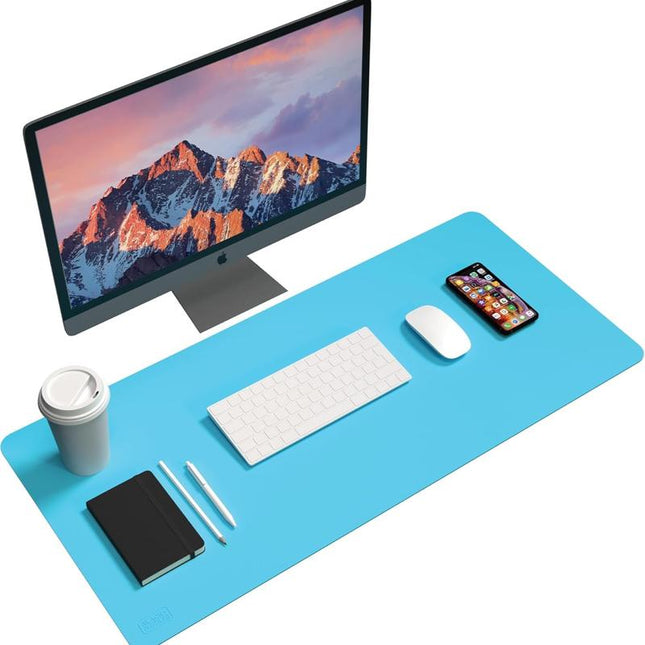 Black+Decker Faux Leather Desk Mat for Keyboard and Mouse - Office Desk Accessories - Protective Office Desk Decor Men, Women, Teens - Desk Pad Mat for Gaming, Work from Home, Office - Desk Organizers