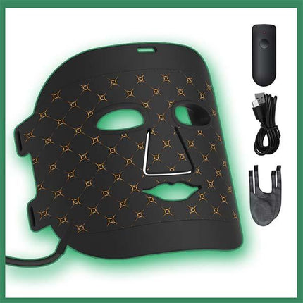 Tranquilglow Portable and Rechargeable LED Therapy / Skin Care FDA Cleared LED Face Mask with 7 Different Modes Lights, Boost Collagen Production for Younger-Looking Skin, Reducing Wrinkles and Improving Plumpness, Increase Skin Elasticity and Gloss.